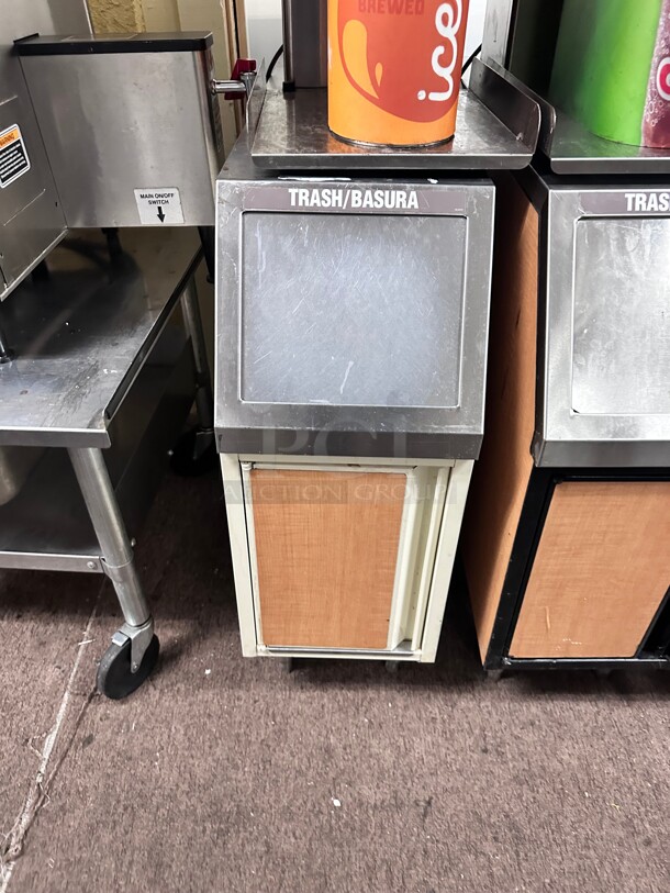 Commercial 12 Inch Heavy Duty Trash Container 12x43x34 - Image 3 of 3