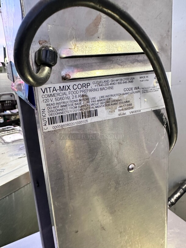 Vitamix Commercial VM0800A Countertop Milk Shack Drink Mixer w/ (1) Spindle & (1) Speed, 120v - Image 4 of 6