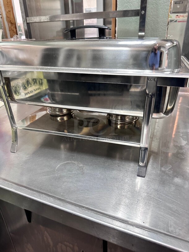 Commercial 22 inch Full Size Stackable Chafer Chafing Dish - Image 1 of 8