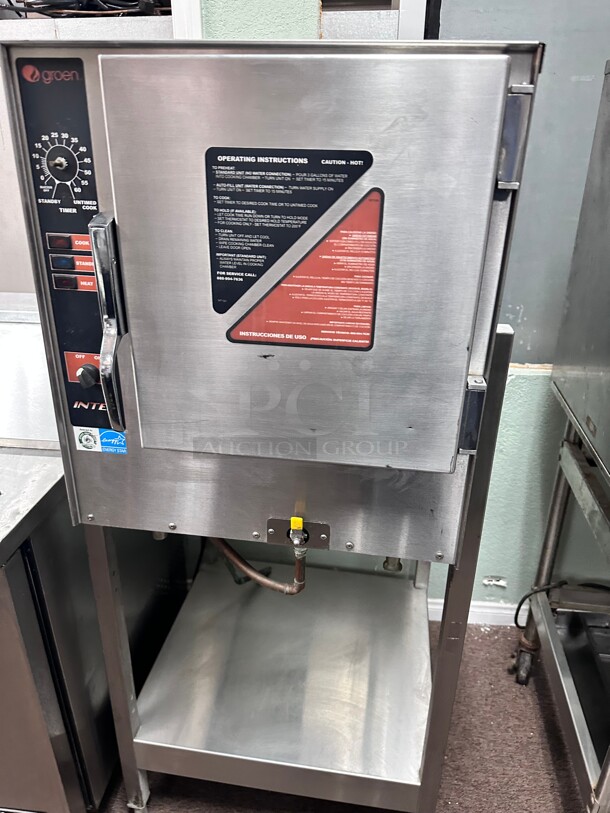Late Model Groen XSG-5 Intek Gas Convection Steamer w/ 5 Pan Cap. & Reservoir Working  - Image 6 of 9