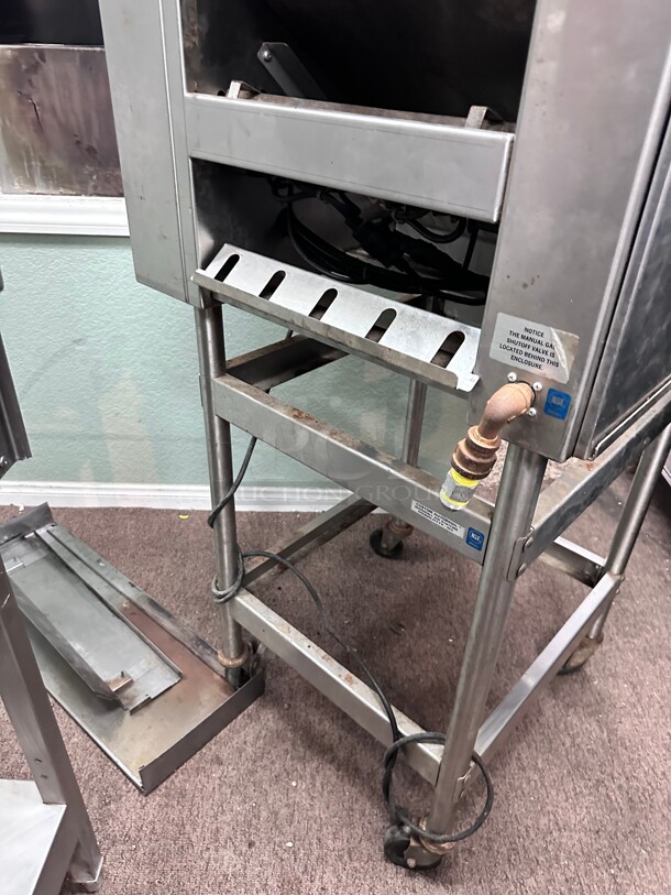 Marshall Air Gas Autobroil Mitee Mite Broiler/Toaster Char broiler  with stand Burger King Nat. Gas Tested and Working - Image 6 of 8