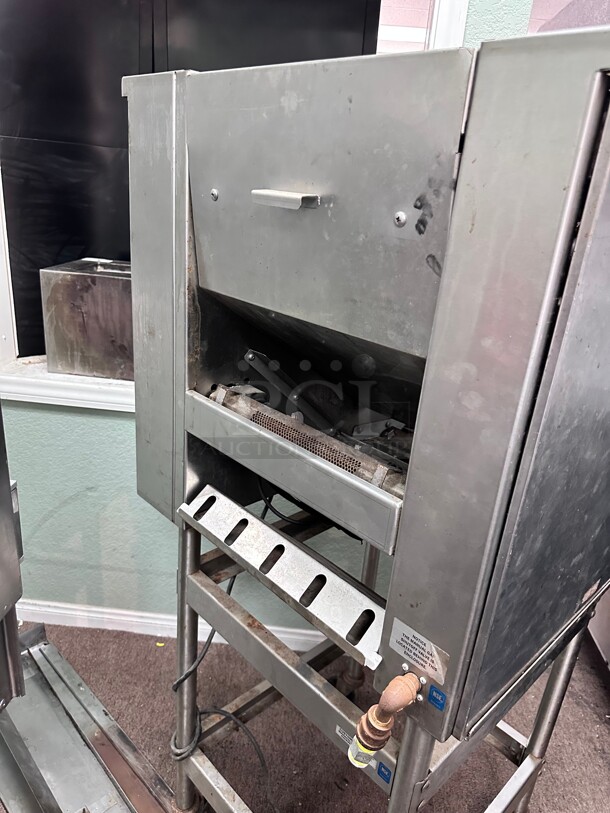 Marshall Air Gas Autobroil Mitee Mite Broiler/Toaster Char broiler  with stand Burger King Nat. Gas Tested and Working - Image 7 of 8