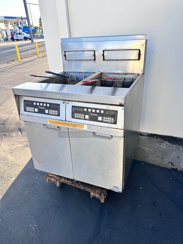 Frymaster MJH250SE Gas Fryer - (2) 50 lb Vats, Floor Model, Natural Gas - Image 5 of 9