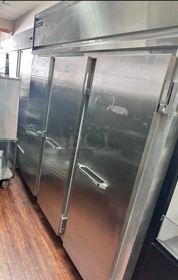 One Working Continental Three Stainless Steel Door Freezer 220Volt Single Phase  - Image 4 of 7