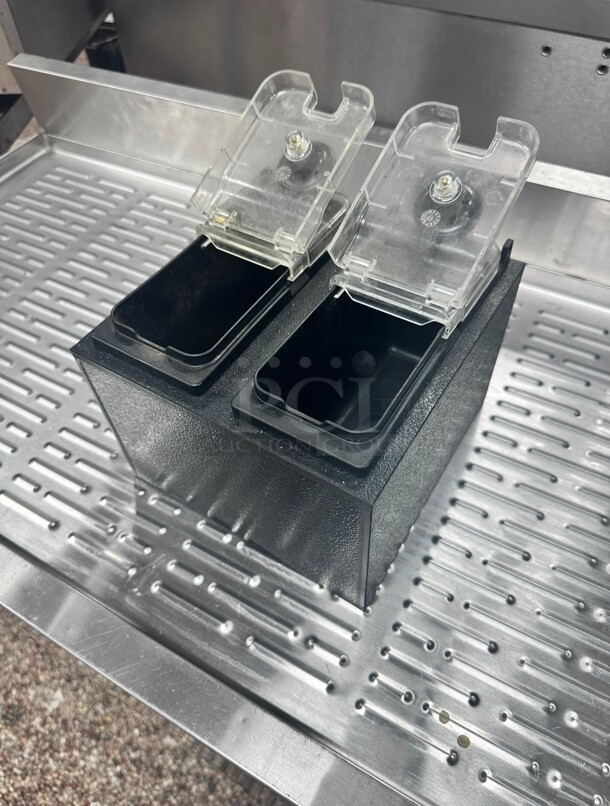 Double Server 87923 Container With Lid Hinged For 1/12 Size For Slim Fountain Jar Plastic - Image 6 of 7