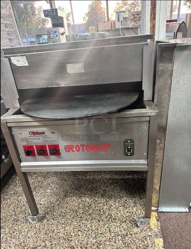 late Model Rotoquip Commercial Gas Pita Bread Naan Tortilla Rotating Oven Working Perfect - Image 1 of 8