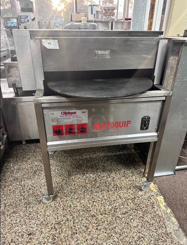 late Model Rotoquip Commercial Gas Pita Bread Naan Tortilla Rotating Oven Working Perfect - Image 2 of 8