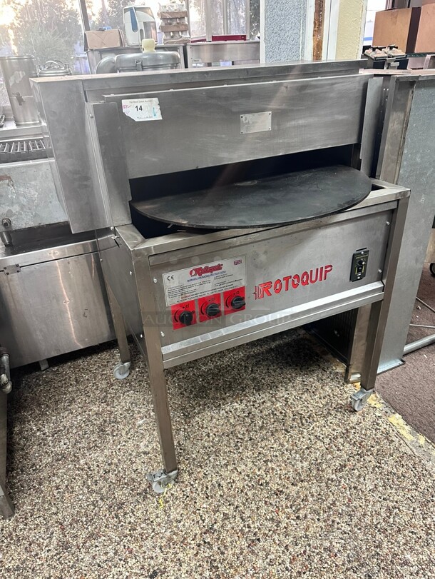 late Model Rotoquip Commercial Gas Pita Bread Naan Tortilla Rotating Oven Working Perfect - Image 3 of 8