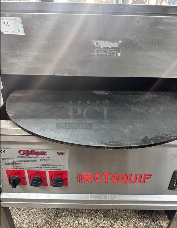 late Model Rotoquip Commercial Gas Pita Bread Naan Tortilla Rotating Oven Working Perfect - Image 6 of 8