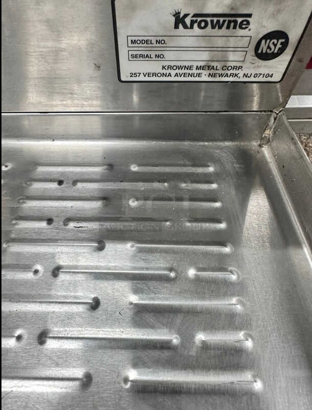 Krowne Royal Series 48 inch L x 24 inch D Standard Bar Drainboard - Image 5 of 5