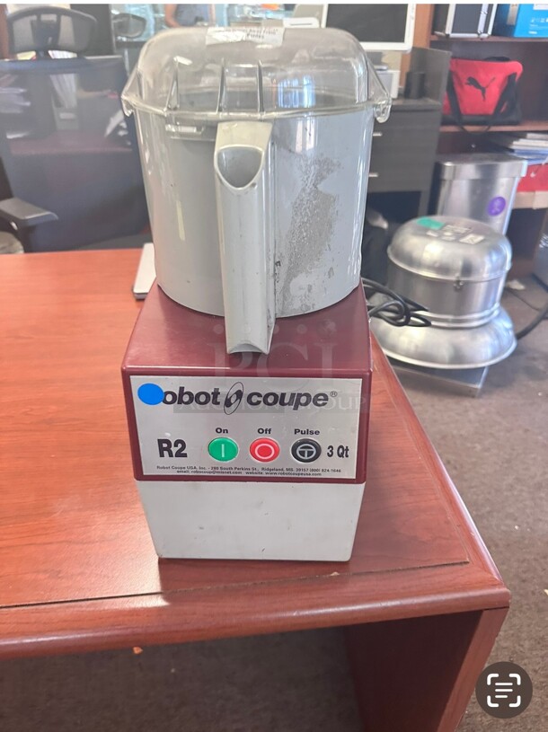 Robot Coupe R2 1 Speed Cutter Mixer Food Processor w/ 3.17 qt Bowl, 120v Working - Image 2 of 7