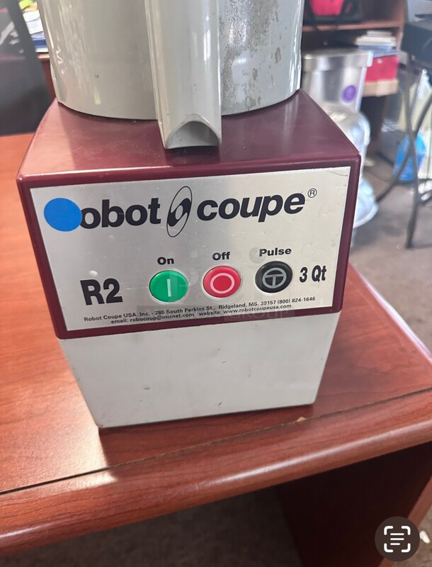 Robot Coupe R2 1 Speed Cutter Mixer Food Processor w/ 3.17 qt Bowl, 120v Working - Image 7 of 7