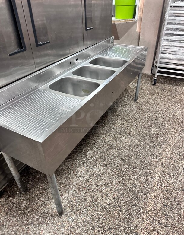 Krowne KR24-63C 72 inch 3 Compartment Sink  - Image 3 of 6