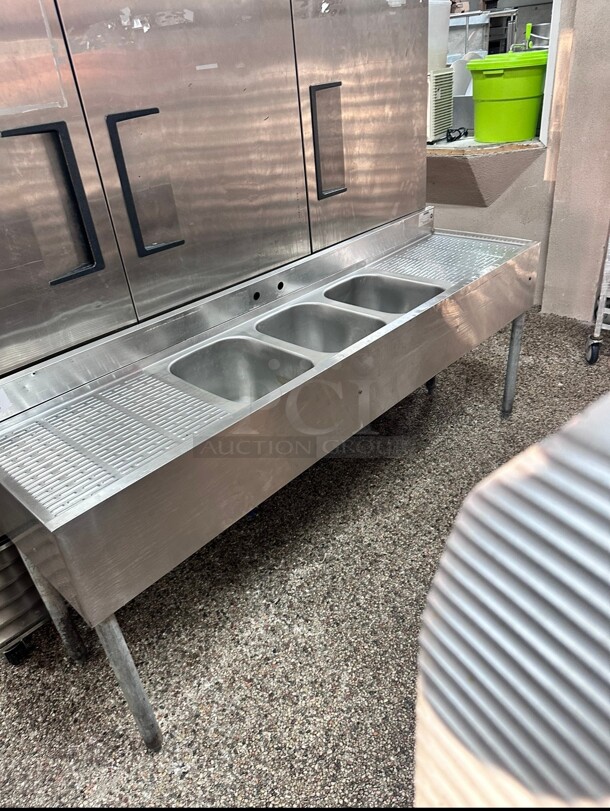 Krowne KR24-63C 72 inch 3 Compartment Sink  - Image 4 of 6