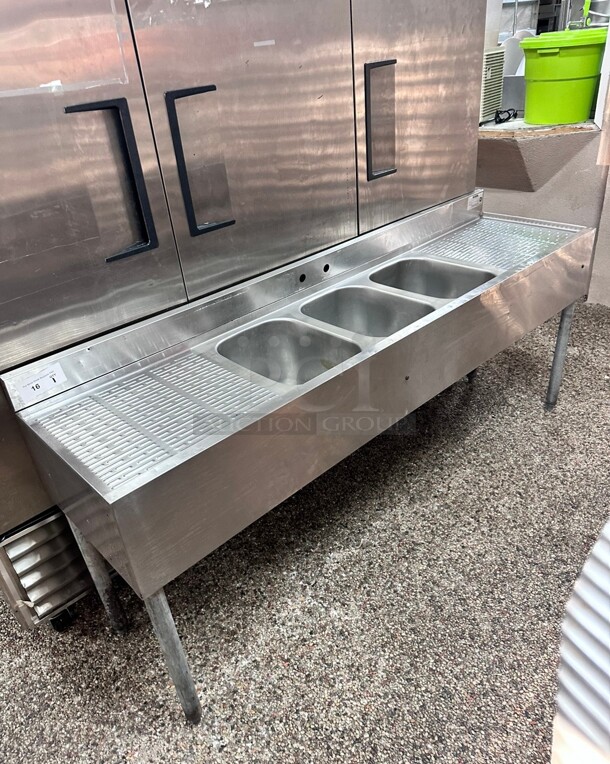 Krowne KR24-63C 72 inch 3 Compartment Sink  - Image 5 of 6