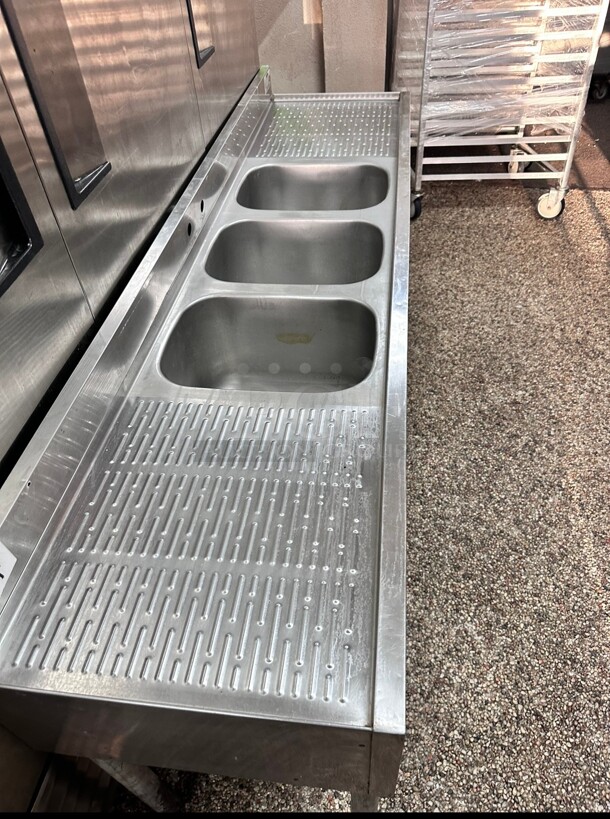 Krowne KR24-63C 72 inch 3 Compartment Sink  - Image 6 of 6