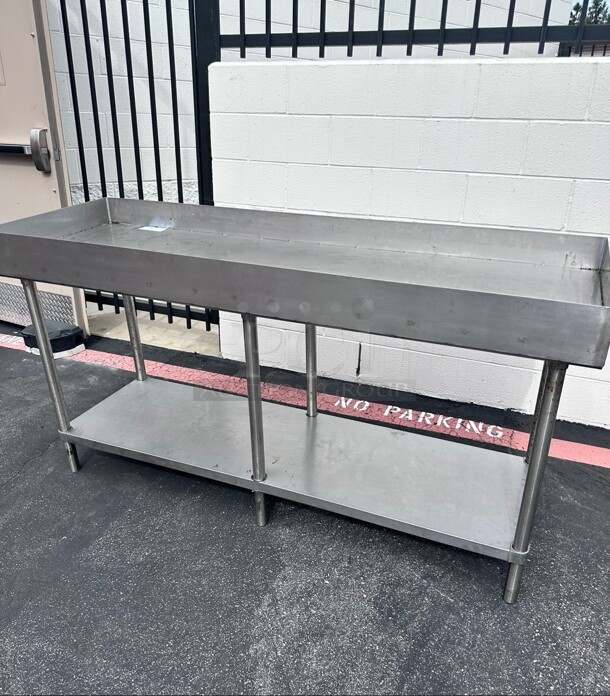 Commercial Heavy Duty Stainless Steel 72 inch Table With Under Shelf - Image 2 of 6
