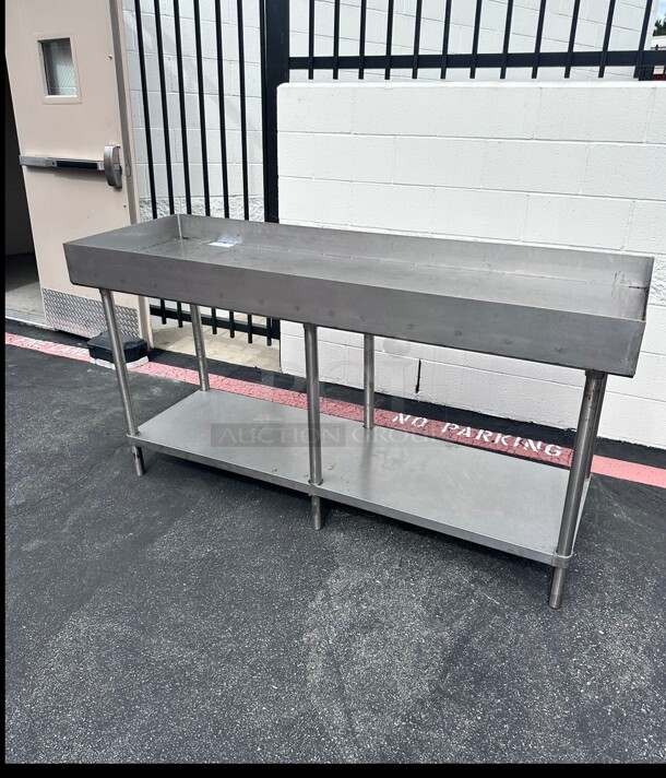 Commercial Heavy Duty Stainless Steel 72 inch Table With Under Shelf - Image 3 of 6