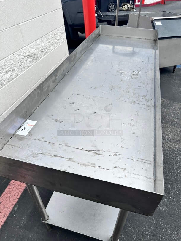 Commercial Heavy Duty Stainless Steel 72 inch Table With Under Shelf - Image 5 of 6