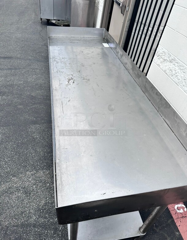 Commercial Heavy Duty Stainless Steel 72 inch Table With Under Shelf - Image 6 of 6
