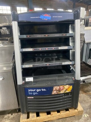 AHT Commercial Refrigerated Open Grab-N-Go Display Case! Model: ACWNAM SN: 80147500000270 110/120V 60HZ 1 Phase