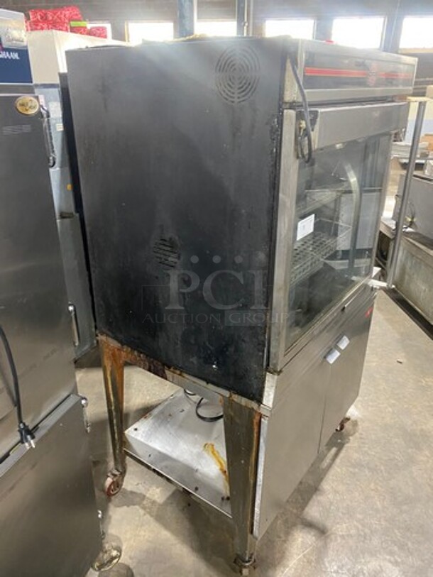 NICE! Cleveland Commercial Natural Gas Powered Rotisserie Convection Oven! All Stainless Steel! WORKING WHEN REMOVED! Model: BMR32 SN: WC3639396I48 - Image 2 of 10