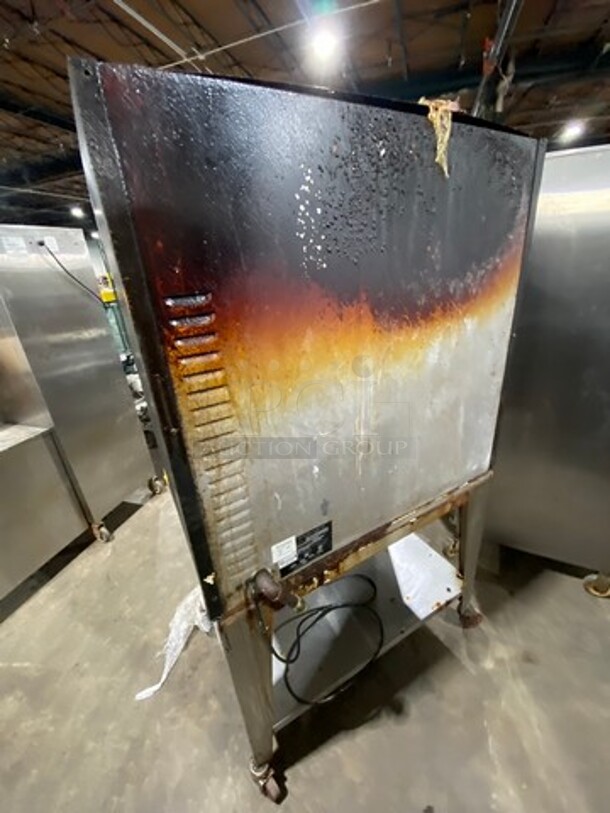 NICE! Cleveland Commercial Natural Gas Powered Rotisserie Convection Oven! All Stainless Steel! WORKING WHEN REMOVED! Model: BMR32 SN: WC3639396I48 - Image 4 of 10