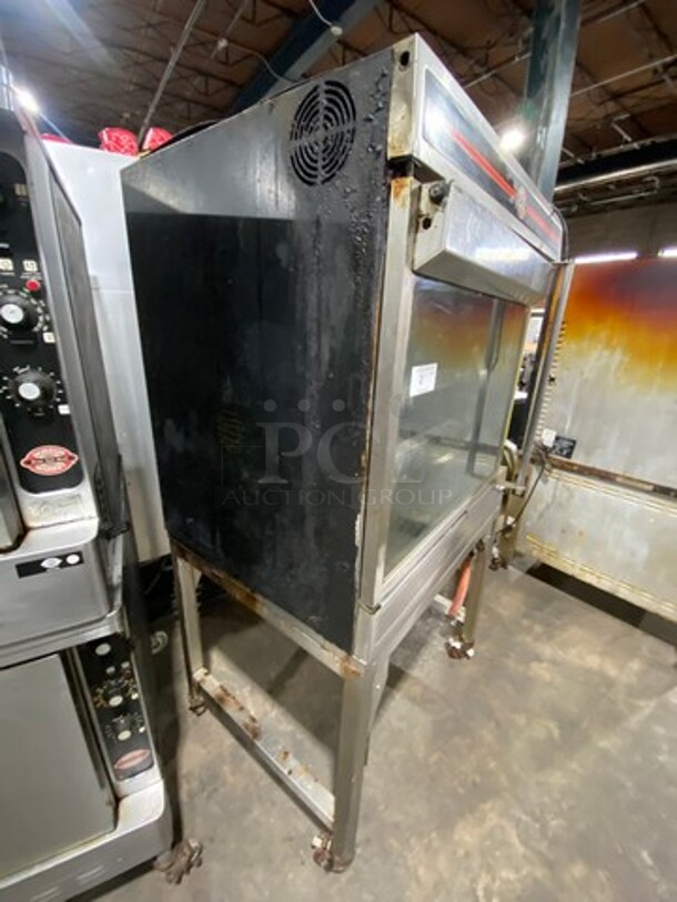 NICE! Cleveland Commercial Natural Gas Powered Rotisserie Convection Oven! All Stainless Steel! WORKING WHEN REMOVED! Model: BMR32 SN: WC3639396I45 - Image 2 of 9