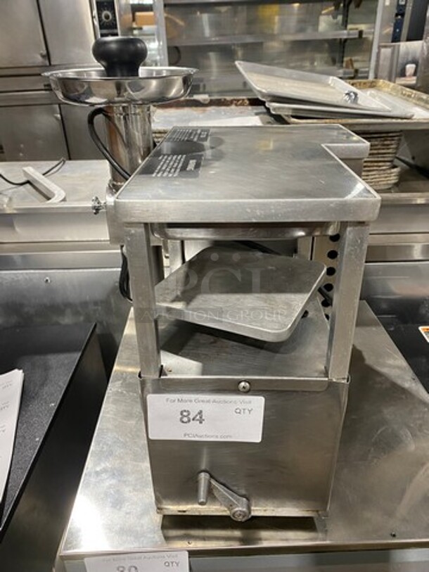 Norwalk Commercial Countertop Hydraulic Press Juicer! Stainless Steel! Model: 280SS SN: AL1869B 115/230/240V - Image 3 of 8