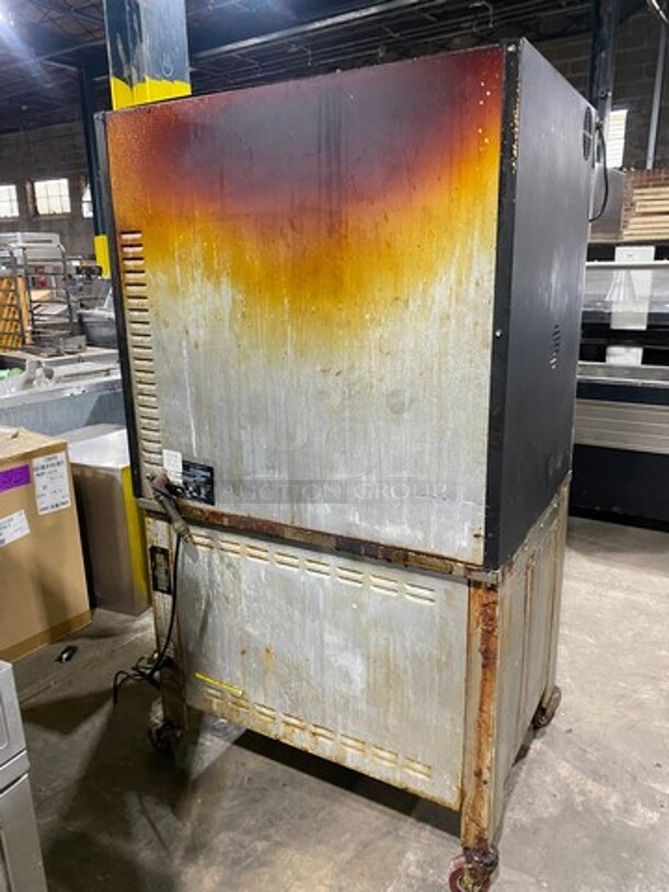 NICE! Cleveland Commercial Natural Gas Powered Rotisserie Convection Oven! All Stainless Steel! WORKING WHEN REMOVED! Model: BMR32 SN: WC3639396I40 - Image 3 of 11