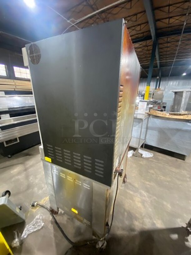 NICE! Cleveland Commercial Natural Gas Powered Rotisserie Convection Oven! All Stainless Steel! WORKING WHEN REMOVED! Model: BMR32 SN: WC3639396I40 - Image 4 of 11
