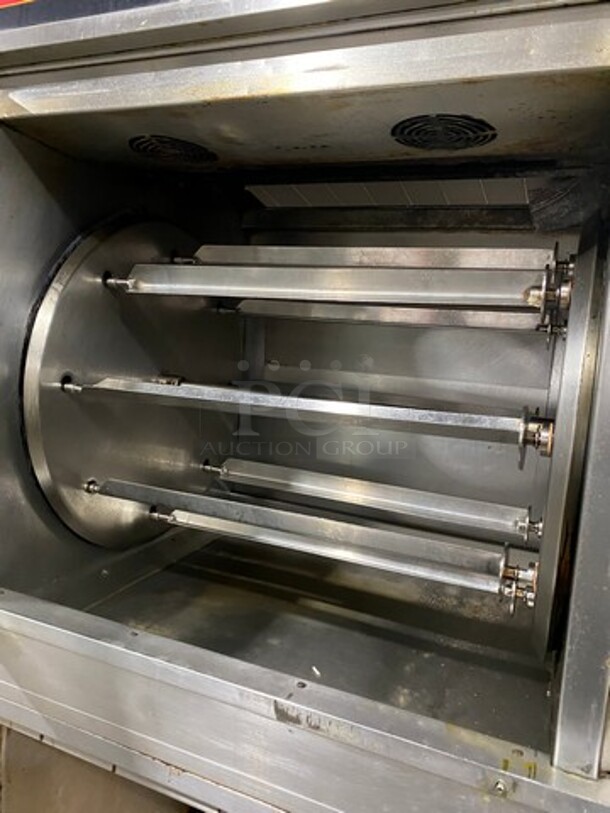 NICE! Cleveland Commercial Natural Gas Powered Rotisserie Convection Oven! All Stainless Steel! WORKING WHEN REMOVED! Model: BMR32 SN: WC3639396I40 - Image 6 of 11