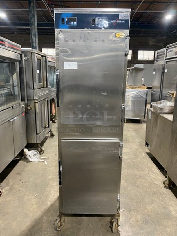Alto Shaam Commercial Heated Holding Cabinet/ Food Warmer! All Stainless Steel! On Casters! WORKING WHEN REMOVED! Model: 1000UP SN: 1428249000 208/240V 60HZ 1 Phase - Image 1 of 9