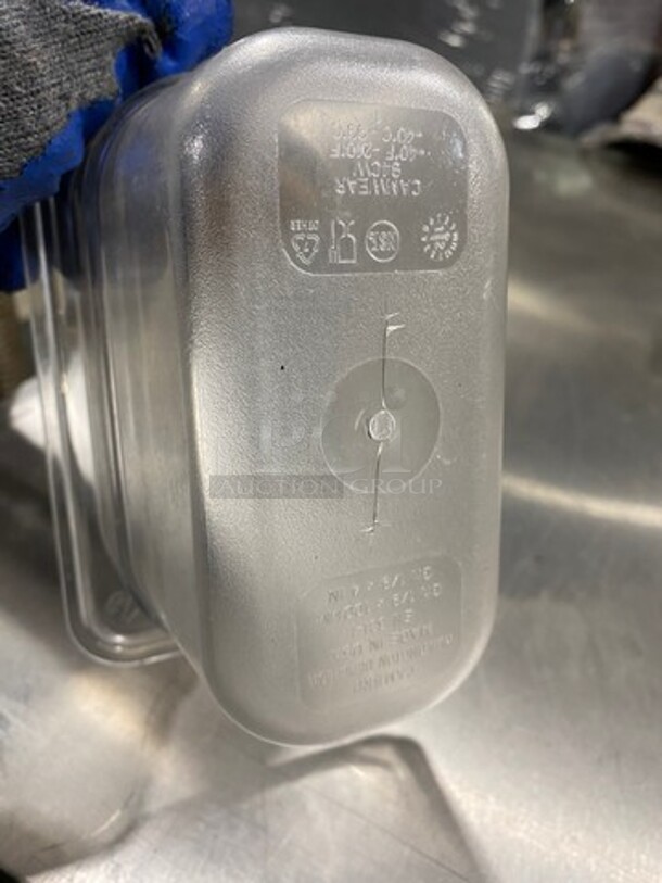 Cambro Clear Poly 1/x4" Food Containers! 10x Your Bid! - Image 5 of 6