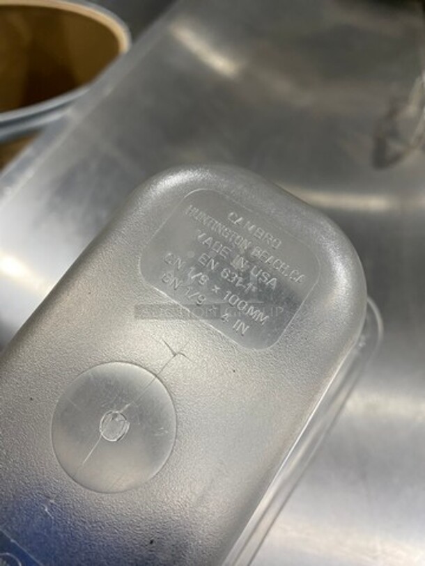 Cambro Clear Poly 1/x4" Food Containers! 10x Your Bid! - Image 6 of 6