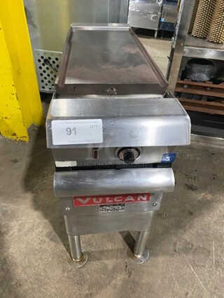 Vulcan Commercial Electric Powered Flat Top Griddle! All Stainless Steel! On Legs! Model: VTMX2 SN: 7572899 208V 1 Phase