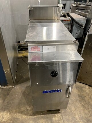 Imperial Commercial Natural Gas Powered Commercial Pasta Cooker/Rethermalizer! With Backsplash! All Stainless Steel! WORKING WHEN REMOVED! Model: IRT14GBM SN: 04256821