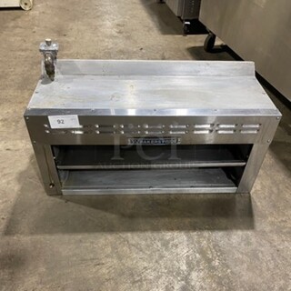 Bakers Pride Commercial Countertop Natural Gas Powered Salamander! All Stainless Steel!