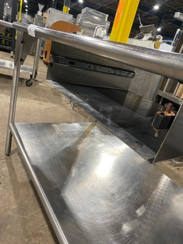 Solid Stainless Steel Work Top/ Prep Table! With Storage Space Underneath! On Legs! - Image 7 of 7