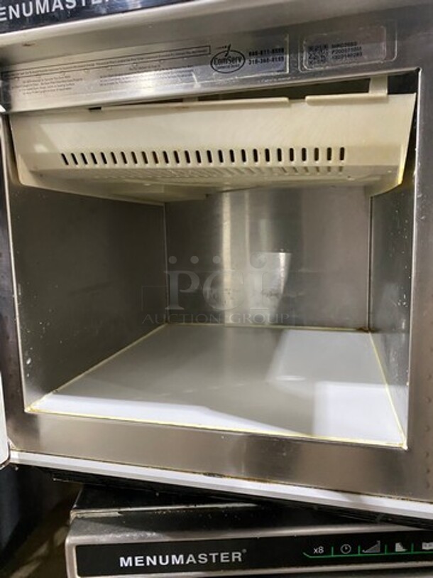2018 Menumaster Commercial Countertop Microwave Oven! All Stainless Steel! WORKING WHEN REMOVED! Model: MRC30S2 SN: 1803140293 208/240V - Image 4 of 7