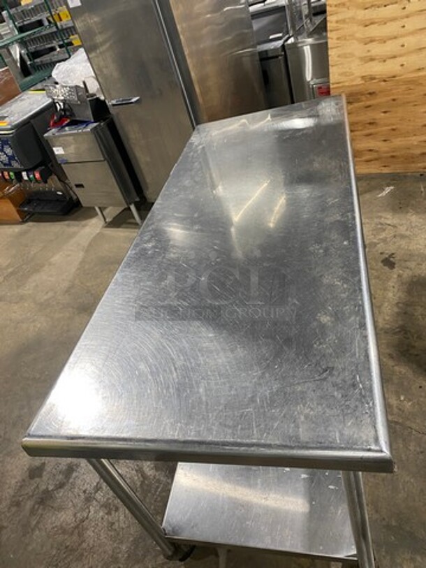 Solid Stainless Steel Work Top/ Prep Table! With Single Drawer! With Storage Space Underneath! On Casters! - Image 5 of 9