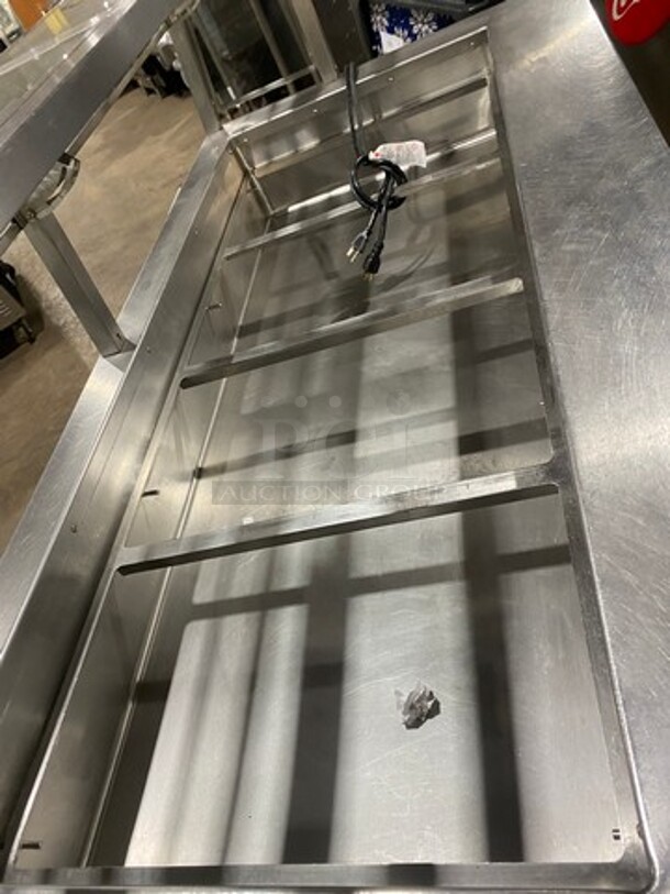 Craig Commercial Refrigerated Food Serving Station Counter/ Cold Pan! With Sneeze Guard! Stainless Steel Body! On Casters! Model: LB530SC 115V 1 Phase - Image 5 of 9