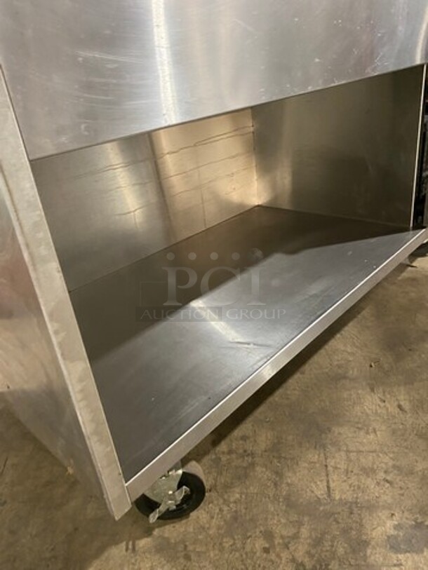 Craig Commercial Refrigerated Food Serving Station Counter/ Cold Pan! With Sneeze Guard! Stainless Steel Body! On Casters! Model: LB530SC 115V 1 Phase - Image 6 of 9