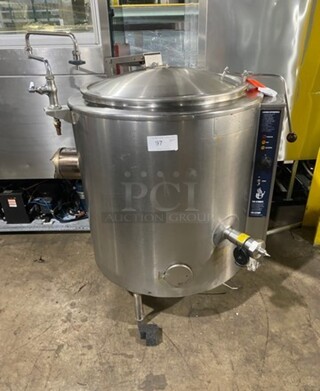 Groen Commercial Natural Gas Powered Soup Kettle! All Stainless Steel! On Legs!