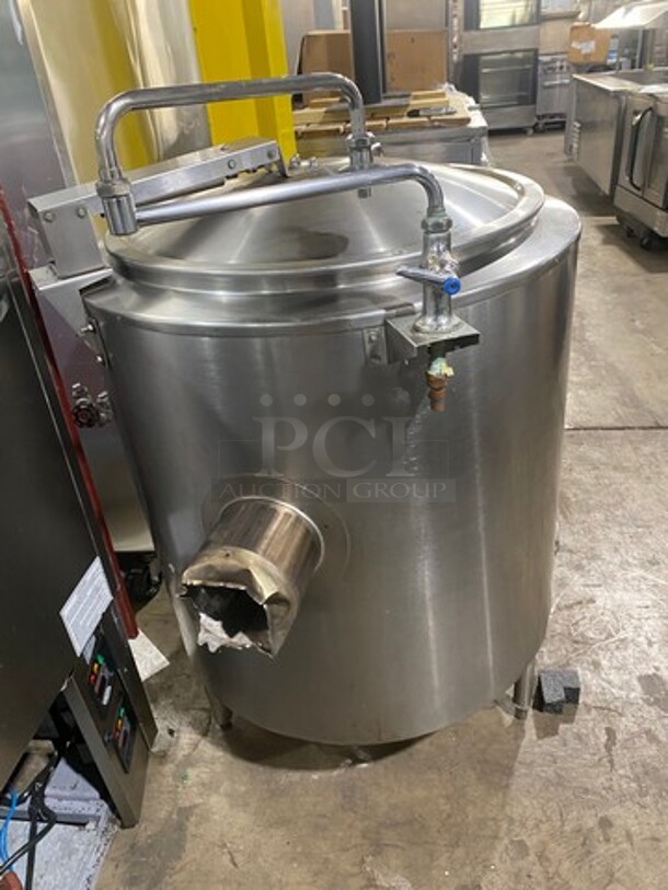 Groen Commercial Natural Gas Powered Soup Kettle! All Stainless Steel! On Legs! - Image 3 of 9