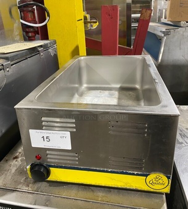 LATE MODEL! 2021 Qualite Commercial Countertop Food Warmer! All Stainless Steel! WORKING WHEN REMOVED! Model: RDFW1200NP 120V - Image 1 of 8