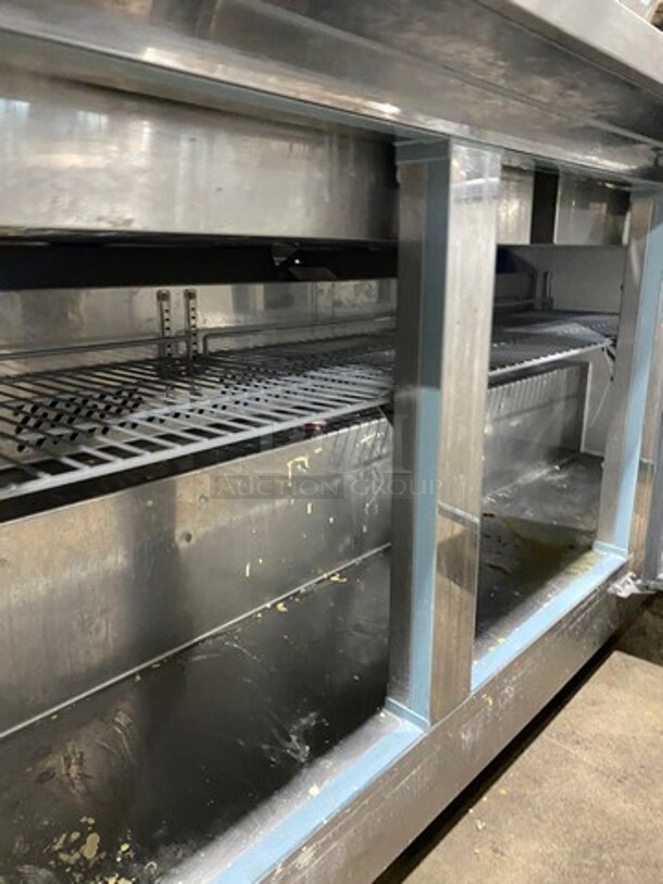 LATE MODEL! Kelvinator Commercial Refrigerated Sandwich Prep Table! With 3 Door Storage Space Underneath! All Stainless Steel! On Casters! Model: KCHMT7030 SN: 20820008 115V 1Phase! Working When Removed!  - Image 6 of 9