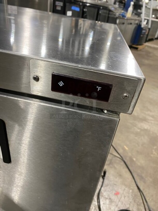 LATE MODEL! Kelvinator Commercial Single Door Lowboy/Worktop Freezer! All Stainless Steel! On Casters! Model: KCUC27F SN: 6264266312110460 115V 1 Phase! Working When Removed! - Image 7 of 8