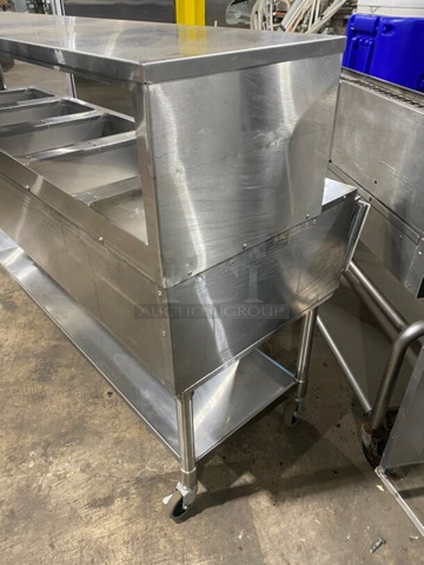 Eagle Commercial Electric Powered 5 Well Steam Table! With Storage Space Underneath! All Stainless Steel! On Casters! Model: YSPHT5 SN: 2008990224 208V 60HZ 1 Phase - Image 2 of 10