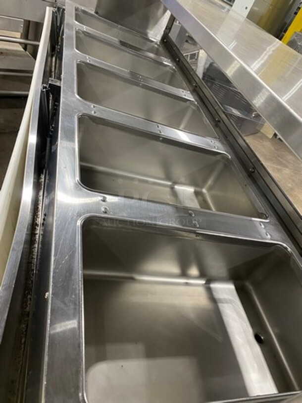 Eagle Commercial Electric Powered 5 Well Steam Table! With Storage Space Underneath! All Stainless Steel! On Casters! Model: YSPHT5 SN: 2008990224 208V 60HZ 1 Phase - Image 5 of 10